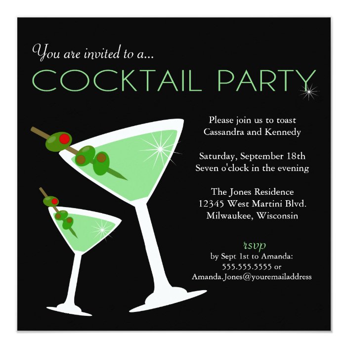 cocktail party invitation