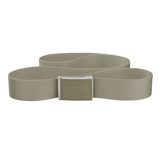 Green Martini Olive Solid Color Print, Neutral Belt (Zig-Zag)