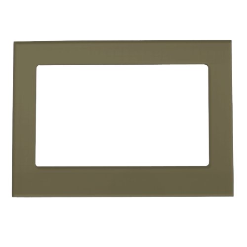 Green Martini Olive Solid Color Print Neutral Magnetic Frame