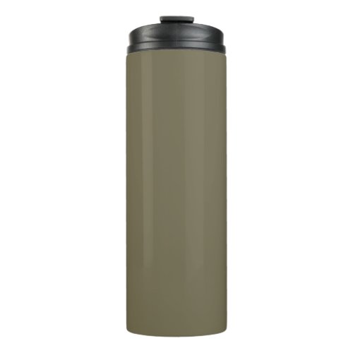 Green Martini Olive Solid Color Print Neutral Thermal Tumbler