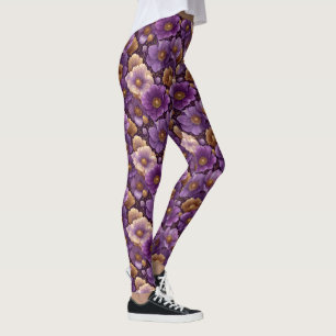 Green Maternity Anemones Themed Anniversary Gifts Leggings