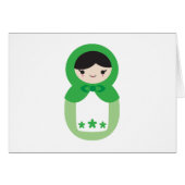 Green Matryoshka Doll (Front Horizontal)