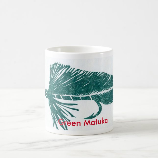 "Green Matuka" Classic Trout Fly Mug (Center)