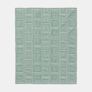 Green Maze Fleece Blanket