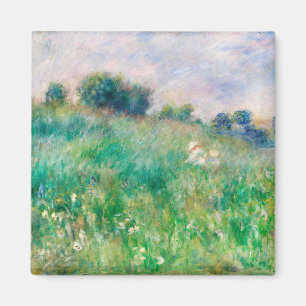 Green Meadow by Renoir Impressionist Painting Magnet