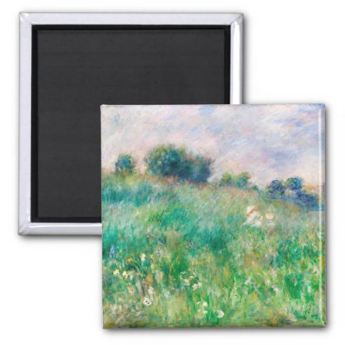 Green Meadow by Renoir Impressionist Painting Magnet