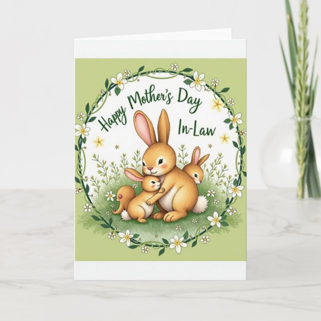 Green Meadow Mothers Day Card (Front)