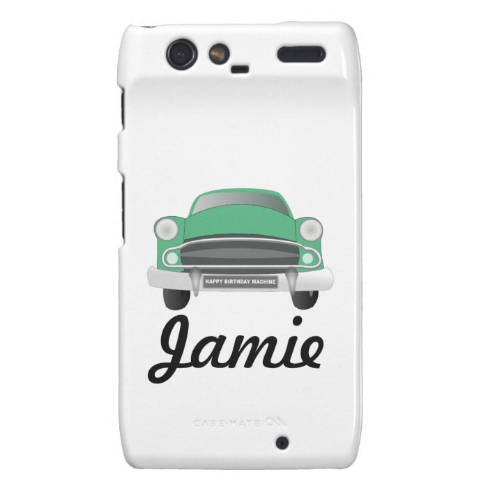 Green Mean Retro Car Boy's Birthday Droid RAZR Cases