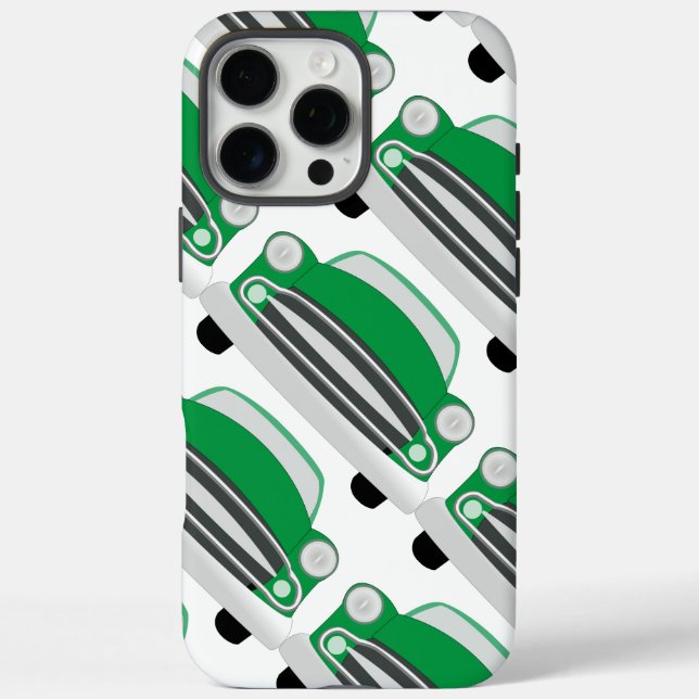 Green Mean Retro Car Boy's Birthday Case-Mate iPhone Case (Back)