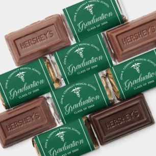 Green Medical School Caduceus Graduation Party Hershey's Miniatures