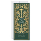 Green Medieval Sword Save the Date Invitation
