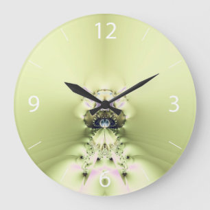 Green Meditation Large Clock
