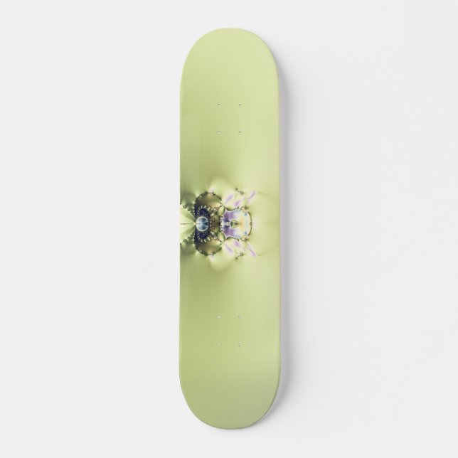 Green Meditation Skateboard Deck (Front)