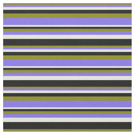 Green, Medium Slate Blue, Beige & Black Colored Fabric