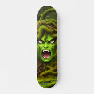 Green Medusa Monster Skateboard