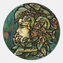 Green Medusa Snakes Rose Gorgon                   