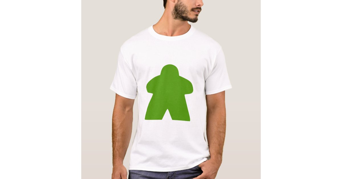 Green Meeple Christmas Tree T-Shirt - Meeple Shirts