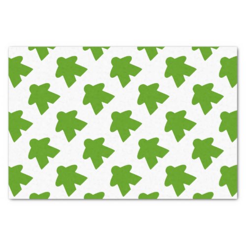 Green Meeple Board Game Piece Tissue Paper