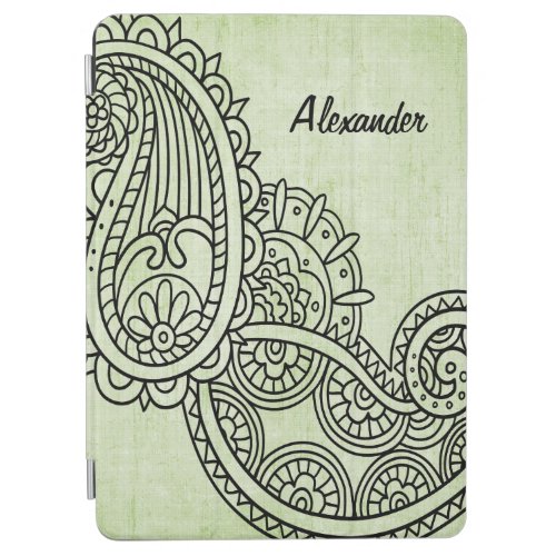 Green Mehndi Motif iPad Air Cover