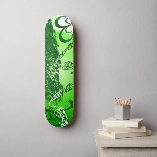 Green Melody Skateboard Deck (Wall Art)