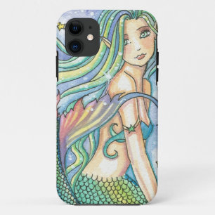 Green Mermaid iPhone 5 Case by Molly Harrison