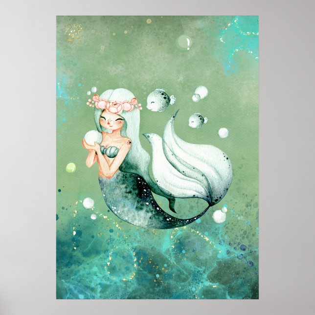 Green Mermaid  Poster (Front)