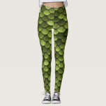 Green Mermaid Scale Leggings<br><div class="desc">Shiny Green Mermaid Scale Pattern</div>