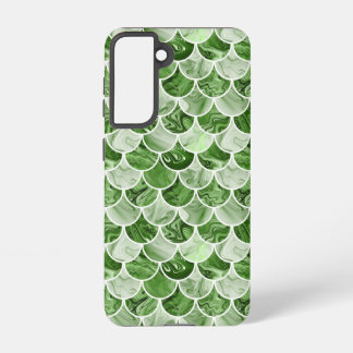 Green mermaid scales samsung galaxy s21 case