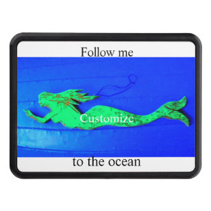 Green mermaid Thunder_Cove Hitch Cover
