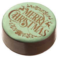 Green Merry Christmas Chocolate Covered Oreo