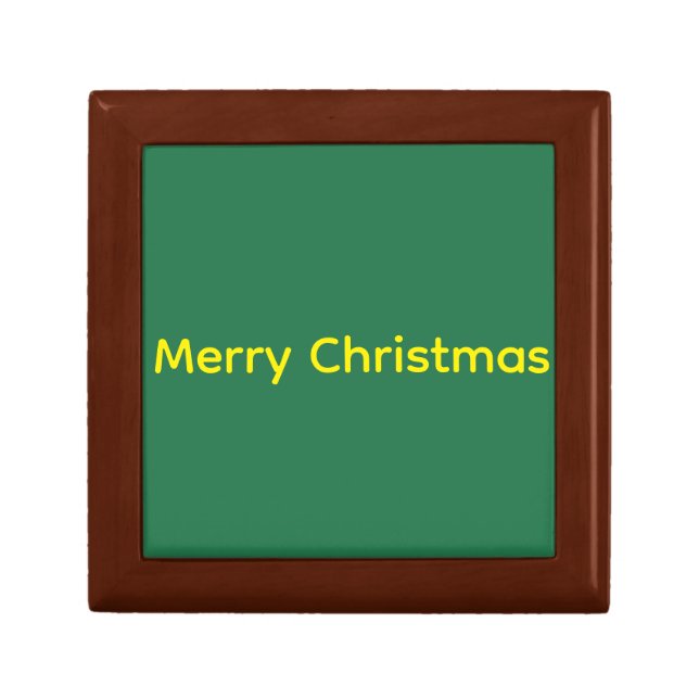 Green Merry Christmas Gift Box (Front)