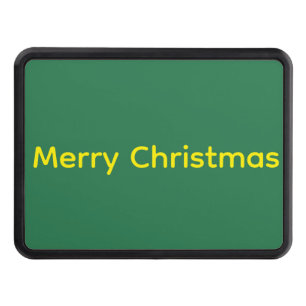 Green Merry Christmas Hitch Cover