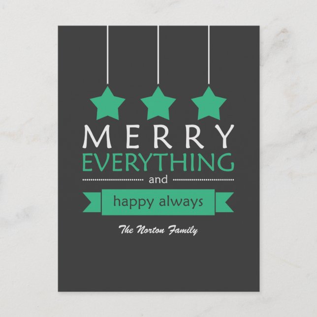 Green Merry Everything Holiday (Front)