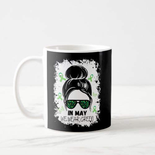 Green Messy Bun In May We Wear Green Tal Health Aw Coffee Mug