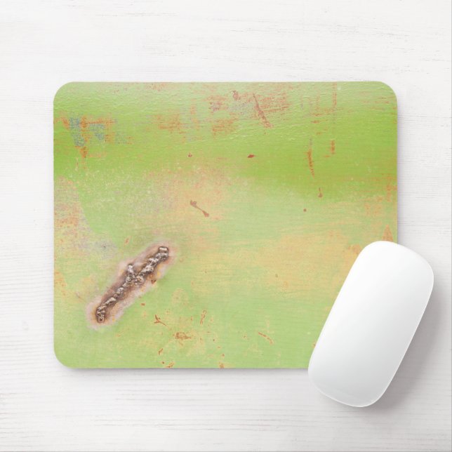 Green Metal Weld Grunge Photograph Mouse Pad (With Mouse)
