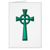 Green Metallic Celtic Cross (Front)