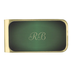 Green Metallic Money Clip