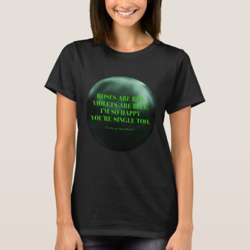 Green metallic womens t_shirts 
