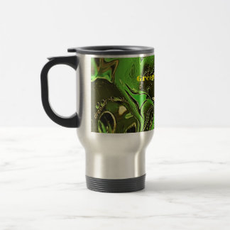 Green Metallica  Travel Mug