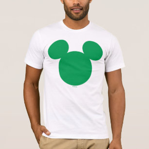 Green Mickey Mouse Head Icon   St. Patrick's Day T-Shirt