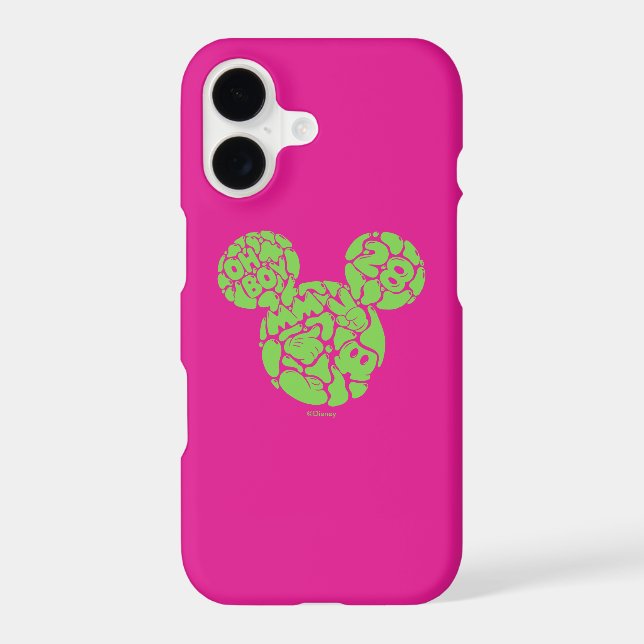 Green Mickey Mouse Liquid Icon Case-Mate iPhone Case (Back)
