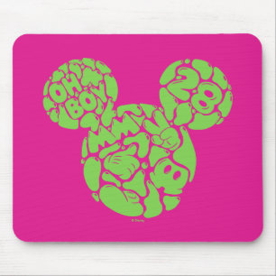 Green Mickey Mouse Liquid Icon Pad