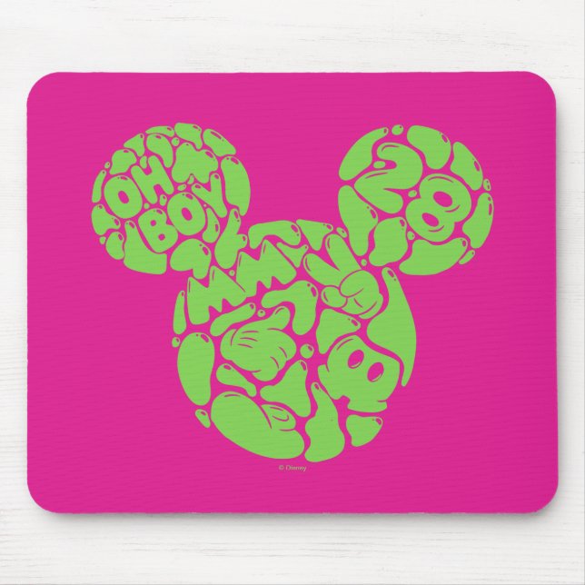 Green Mickey Mouse Liquid Icon Pad (Front)