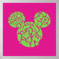 Green Mickey Mouse Liquid Icon