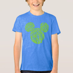 Green Mickey Mouse Liquid Icon Tri-Blend Shirt