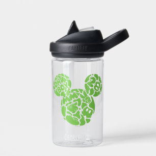 Green Mickey Mouse Liquid Icon Water Bottle