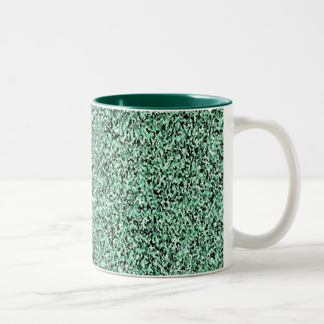 Green Micro Camo Pattern Mug (Right)