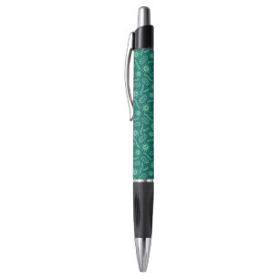 Green Microbes Pattern Pen