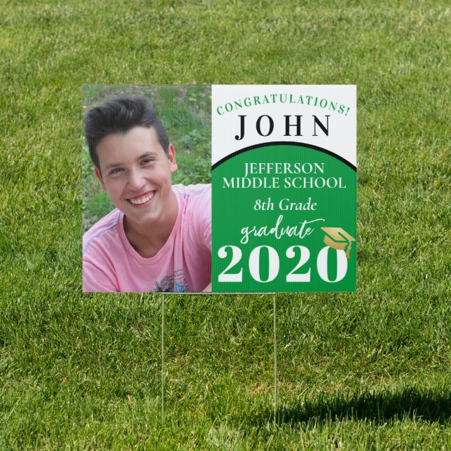 Green Middle School Graduation 2021 Outdoor Sign (Insitu)