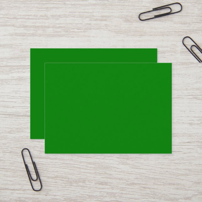 Green Mighty Business Card (Front/Back In Situ)